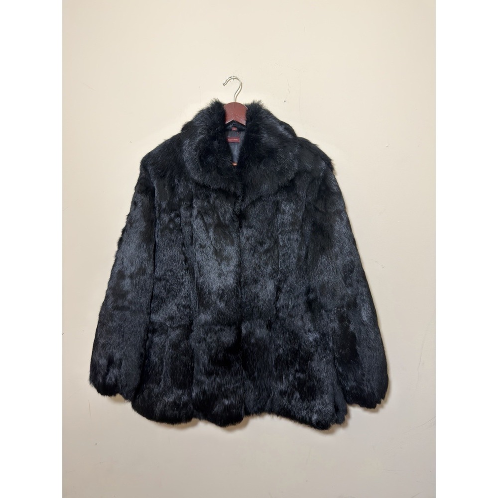 Vintage 80s Womens‎ Rabbit Fur Jacket Bazaar De La Mode (Sergio Valentine Era) L